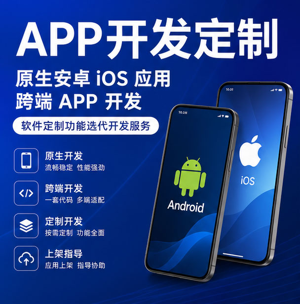 APP 开发定制 原生安卓 iOS 应用 跨端 APP 开发 软件定制功能迭代开发服务