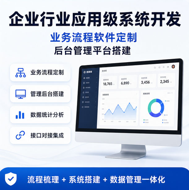 行业应用系统定制开发 企业业务管理软件 各行业系统级应用搭建服务